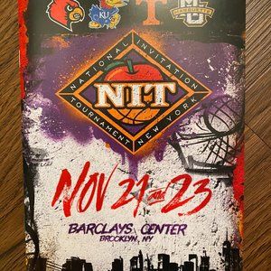 2018 NIT Basketball Season Tip-Off Tournament Game Program Kansas Tennessee Loui